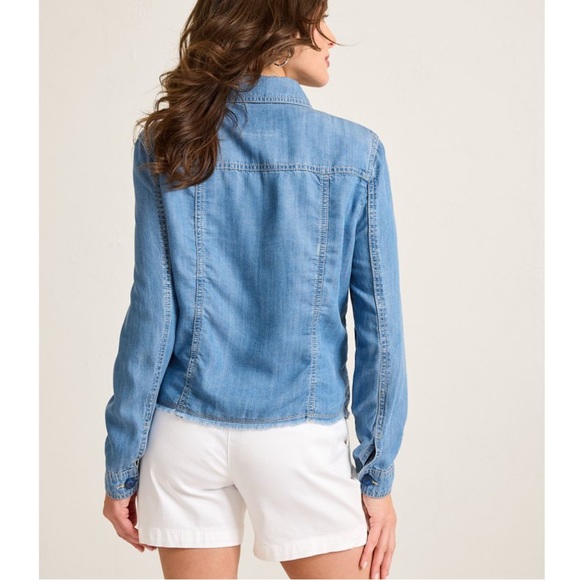 Tommy Bahama Chambray O'lei Jacket size XS - Picture 3 of 5